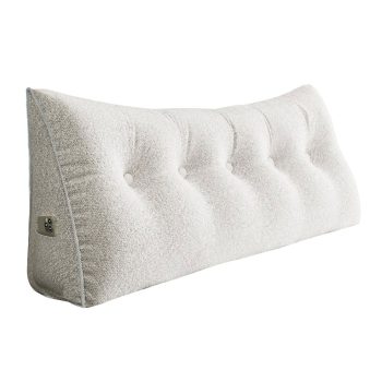 large headboard reading pillow white 5654
