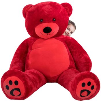 Large Stuffed Animal Toys Giant Teddy Bear Soft Bear Big Teddy Bear 72 Inches Red