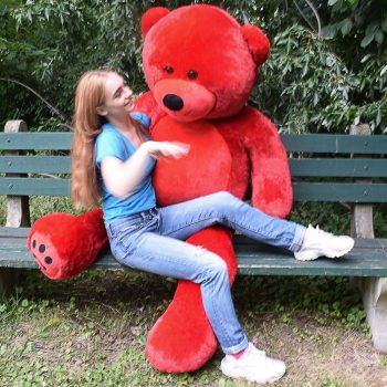 large stuffed animal toys red 5279