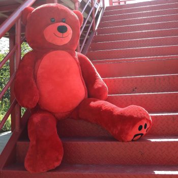 large stuffed animal toys red 5282