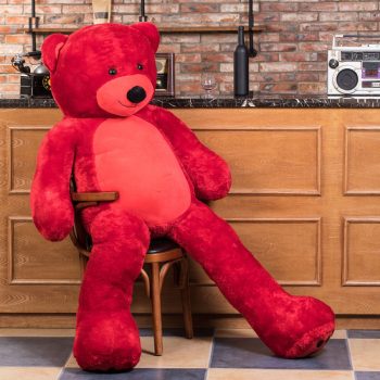 large stuffed animal toys red 5286