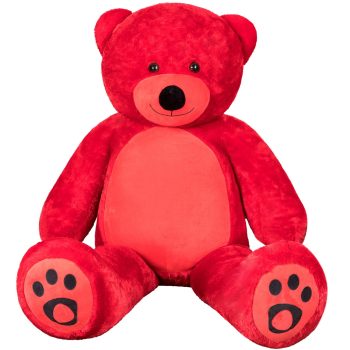 large stuffed animal toys red 5290