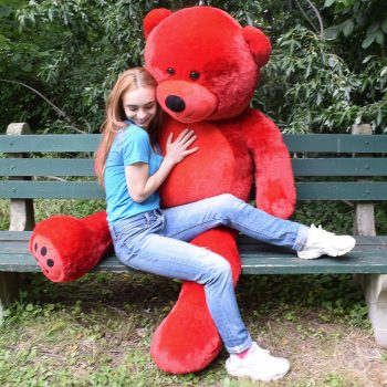 large stuffed animal toys red 5297