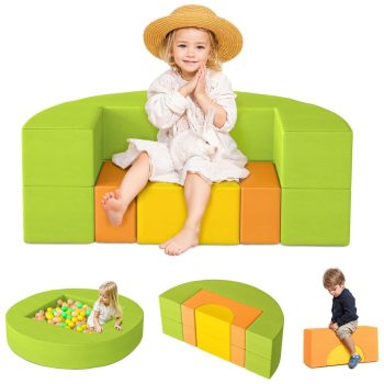 Modular Kids Play Couch - Creative Foam Building Fort