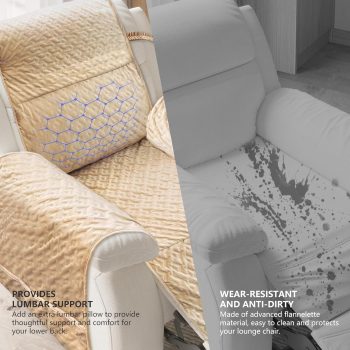 non slip quilted recliner chair cover 5574