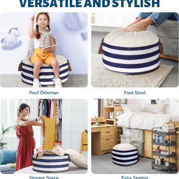 ottoman pouf with storage 5465