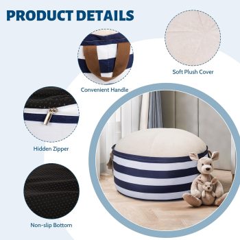 ottoman pouf with storage 5466