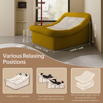 oversized chaise lounge sofa sleeper 17