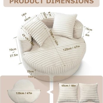 round chaise lounge chair 4774
