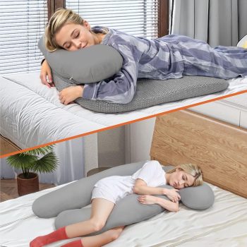 side sleeper pillow with arm hole 4981
