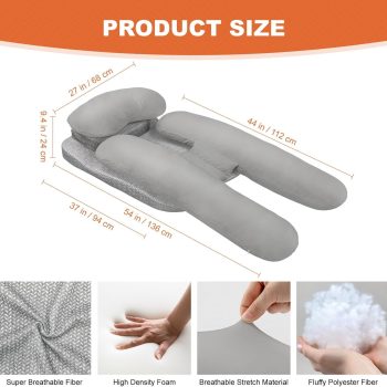 side sleeper pillow with arm hole 4985