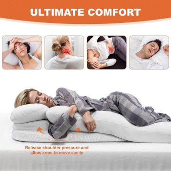 side sleeper pillow with arm hole 4991
