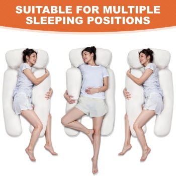 side sleeper pillow with arm hole 4993