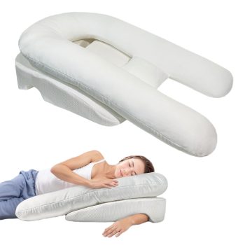 U-Shaped Side Sleeper Pillow with Arm Hole for Pain Relief