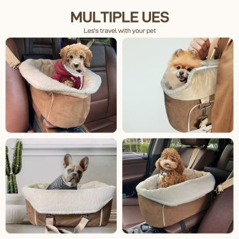 small dog car seat with safety belt 5740