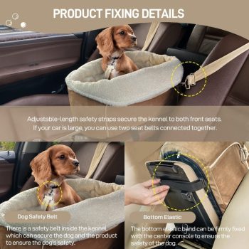 small dog car seat with safety belt 5741