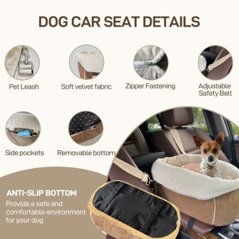 small dog car seat with safety belt 5744