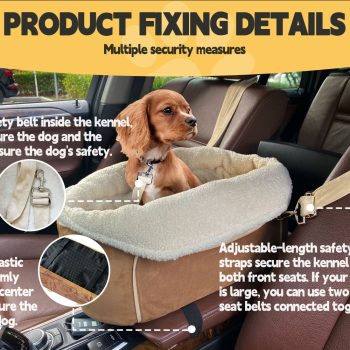 small dog car seat with safety belt 5747