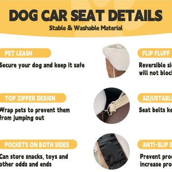 small dog car seat with safety belt 5750