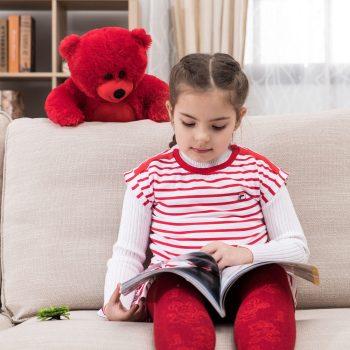 soft bear stuffed animal toys red 5343