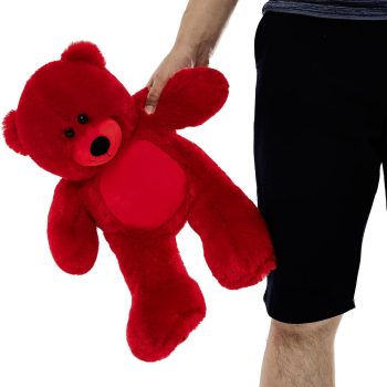 soft bear stuffed animal toys red 5345