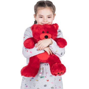 soft bear stuffed animal toys red 5348