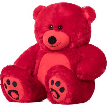 soft bear stuffed animal toys red 5350