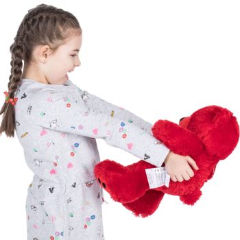 soft bear stuffed animal toys red 5358