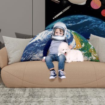 space themed headboard cushion earth 5806