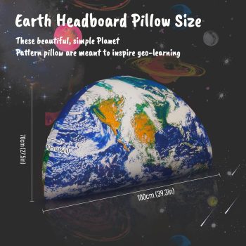 space themed headboard cushion earth 5809
