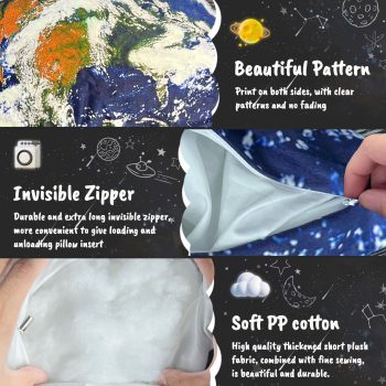 space themed headboard cushion earth 5810