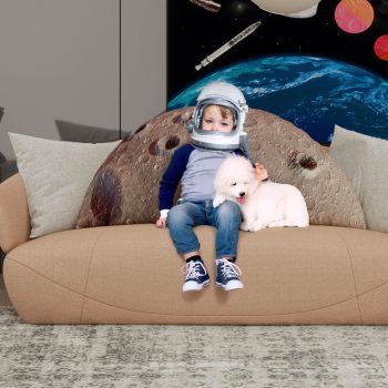 space themed headboard cushion moon 5822