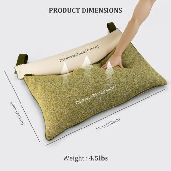stylish bedroom wedge pillow 4955
