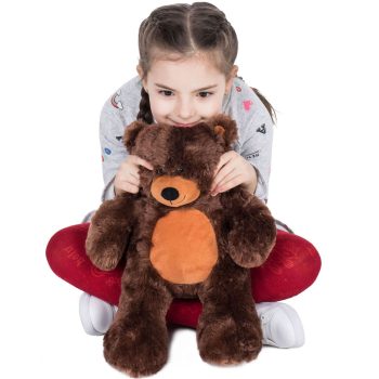 Giant Teddy Bear Soft Bear Big Teddy Bear Large Stuffed Animal Toys 10 Inches Dark Brown