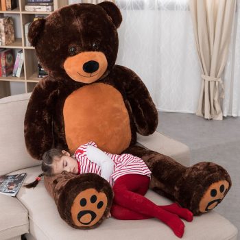 teddy bear 6foot dark brown 5117
