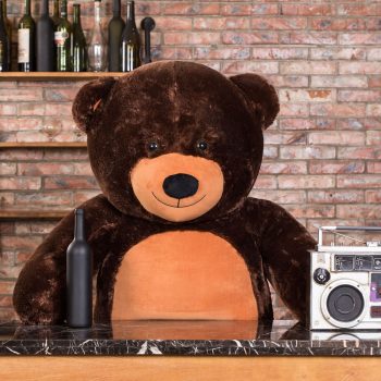 teddy bear 6foot dark brown 5118
