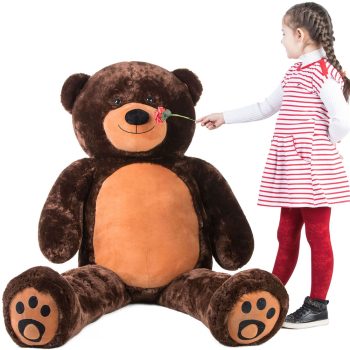 teddy bear 6foot dark brown 5119