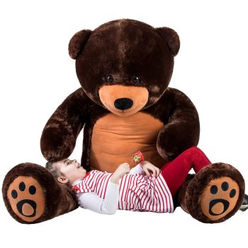 teddy bear 6foot dark brown 5127