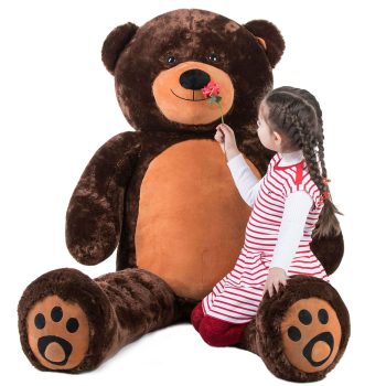 teddy bear 6foot dark brown 5133