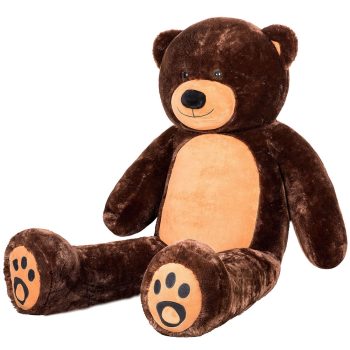 teddy bear 6foot dark brown 5136