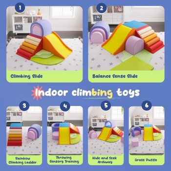 toddler foam climbing tower slide 5789
