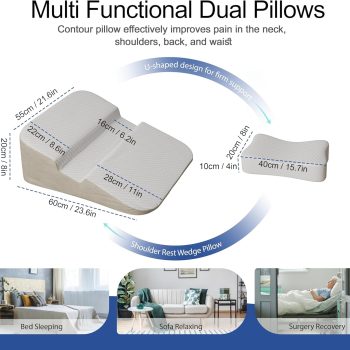 wedge pillow for shoulder pain relief 5708