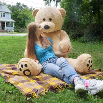 brown giant teddy bear 6156