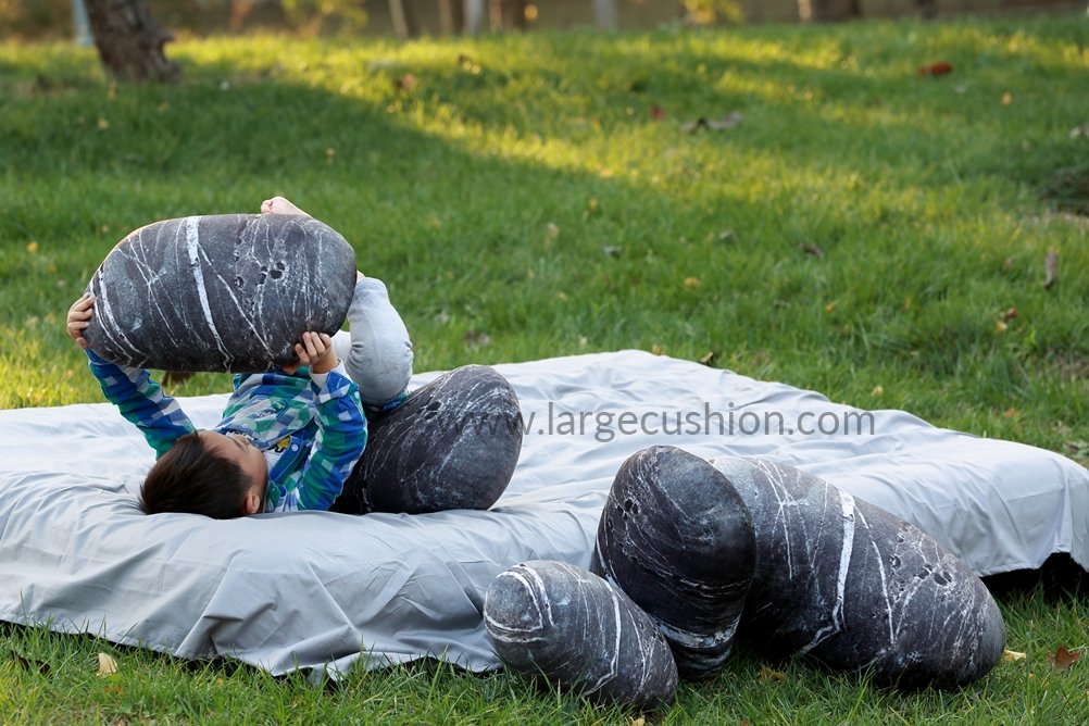 Soft Stone Pillow Pebble Cushions Rock Pillows 3 Soft Stone Pillow Pebble Cushions Rock Pillows - Image 3