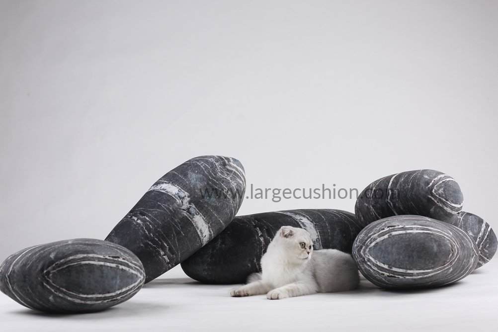 Soft Stone Pillow Pebble Cushions Rock Pillows 5 Soft Stone Pillow Pebble Cushions Rock Pillows - Image 5