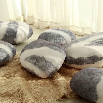 pebble stone floor pillow cushion 6245