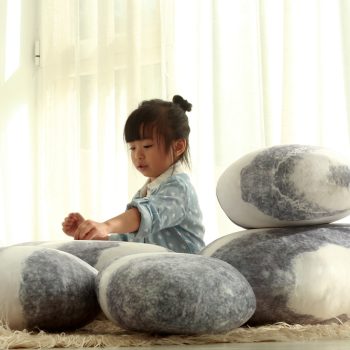 pebble stone floor pillow cushion 6248