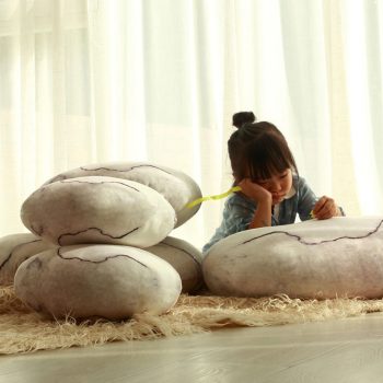 Stone-shaped Floor Pillows Rock Pillow Pebble Cushions