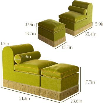 chaise lounge ottoman sofa 04