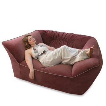 Oversized Bean Bag Sofa for Adults, High Back Corduroy Floor Lounger Couch